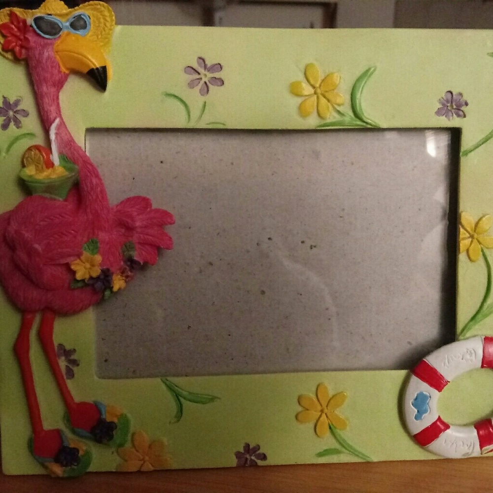 Flamingo picture frame